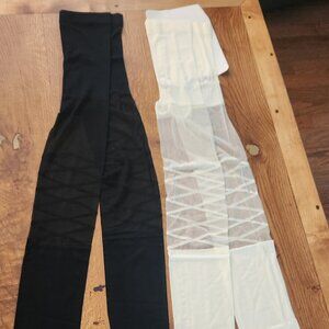 2 Pair Sexy Plus size Strappy Tights